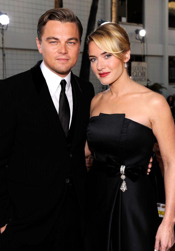 File photo showing actors Leonardo DiCaprio and Kate Winslet at the 66th Annual Golden Globe Awards held at the Beverly Hilton Hotel in Beverly Hills, Calif., on Jan 11, 2009. (Kevork Djansezian/Getty Images)