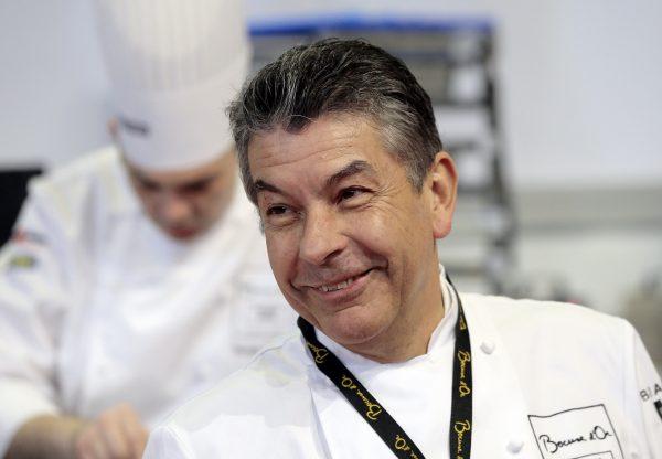 Three star French chef Régis Marcon during a cooking competition in Villepinte, France, on March 11, 2014. (Jacques Demarthon/AFP/Getty Images)