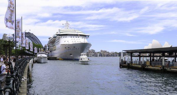 The Radiance of the Seas in Sydney Harbour in this undated file image. (Pixabay)