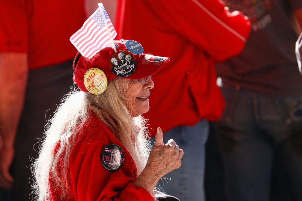 Audience members at a Make America Great Again rally in Missoula, Montana, on Oct. 18, 2018. (Charlotte Cuthbertson/The Epoch Times)