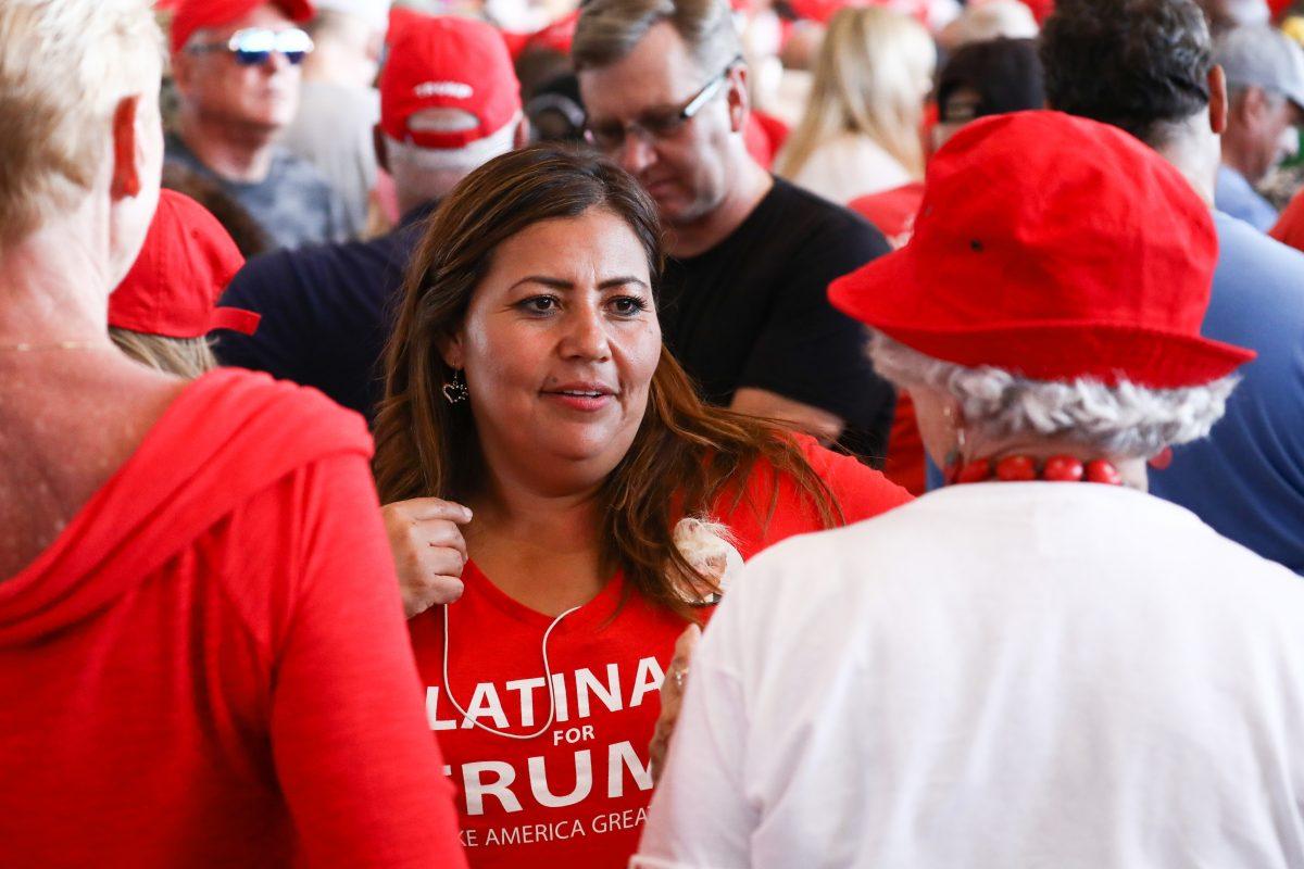Attendees at a Make America Great Again rally in Mesa, Arizona, on Oct. 19, 2018. (Charlotte Cuthbertson/The Epoch Times)