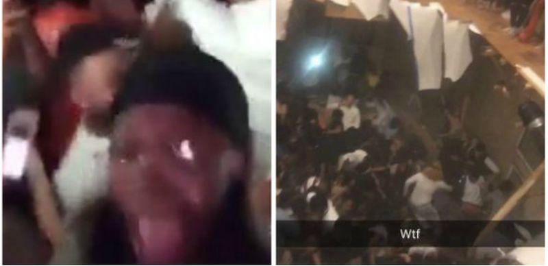 A video shows the moment dozens of people were injured during a party in Clemson, South Carolina, after the floor collapsed during the early morning hours of Oct. 21. (CNN)