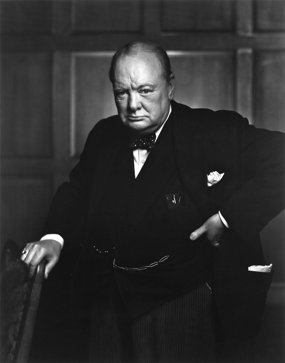 Winston Churchill, instantly recognizable. (BiblioArchives / LibraryArchives)