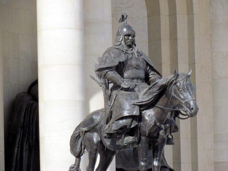 Even Genghis Khan would have been impressed by the savagery and destruction science wreaked in World War II. A statue of Genghis Khan in Ulaanbaatar. (CC BY 2.0)