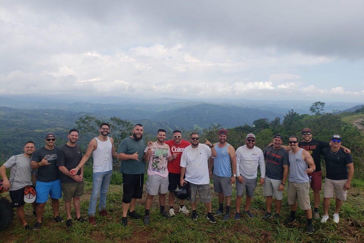 The group at a different site prior to the rafting accident on Oct. 20, 2018. (Costa Rica Water Rafting Tragedy/GoFundMe)