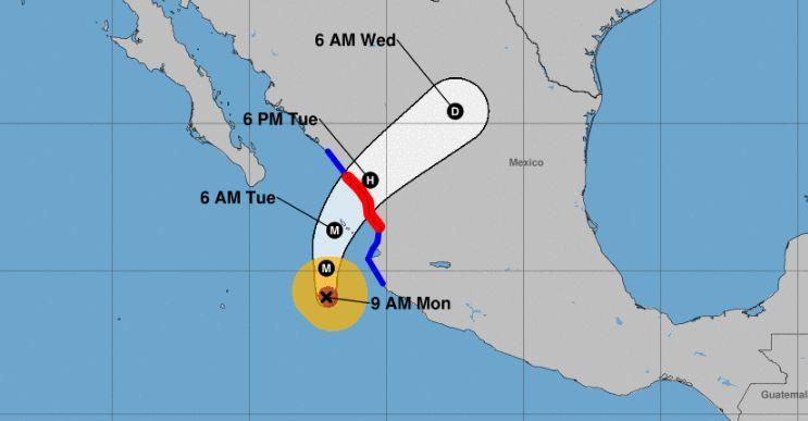 Hurricane Willa strengthened to become a rare Category 5 hurricane and is still forecast to slam into west-central Mexico. (NHC)