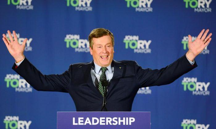 Tory Cruises to Victory in Toronto Mayor Election