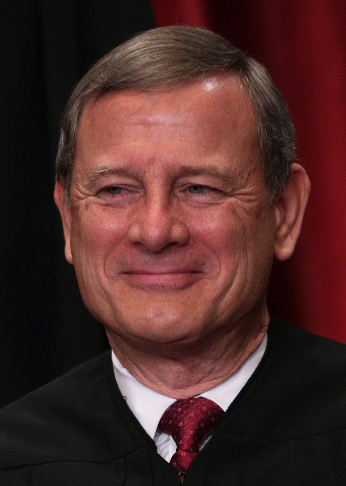 U.S. Supreme Court Chief Justice John G. Roberts in the East Conference Room of the Supreme Court in Washington on June 1, 2017. (Alex Wong/Getty Images)