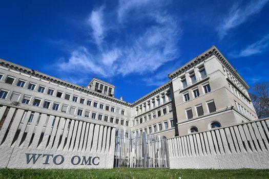 The World Trade Organization (WTO) headquarters in Geneva on April 12, 2018. (Fabrice Coffrini/ AFP/Getty Images)