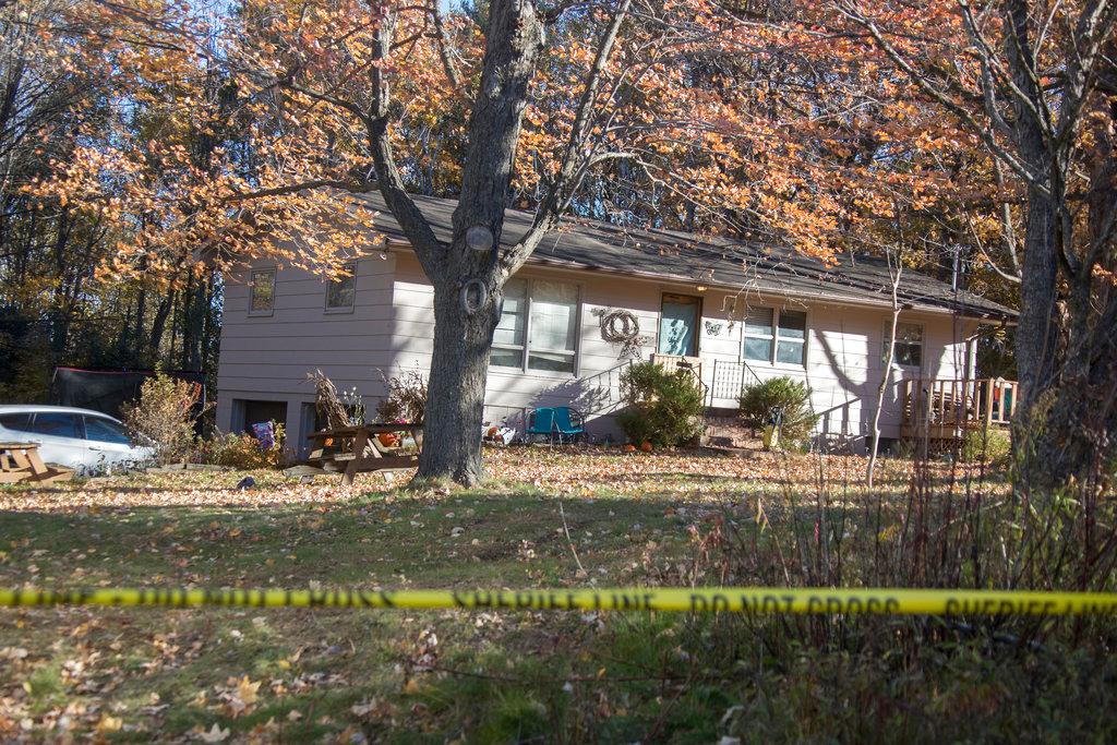 The home where 13-year-old Jayme Closs lived with her parents James, and Denise in Barron, Wis., on Oct. 17, 2018. (Jerry Holt/Star Tribune via AP)