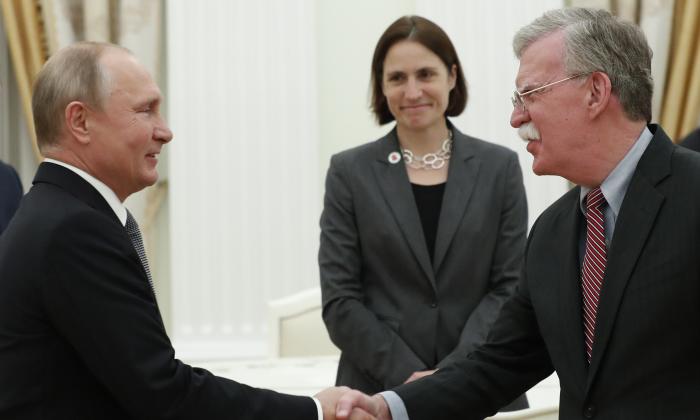 Bolton Firm on Exit From Arms Treaty After Meeting With Putin