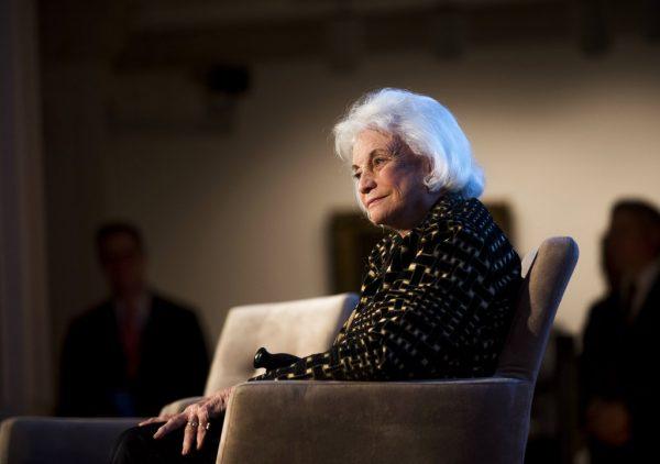Justice Sandra Day O'Connor at the Seneca Women Global Leadership Forum at the National Museum of Women in the Arts in Washington on April 15, 2015. (Kevin Wolf/Seneca Women via AP)