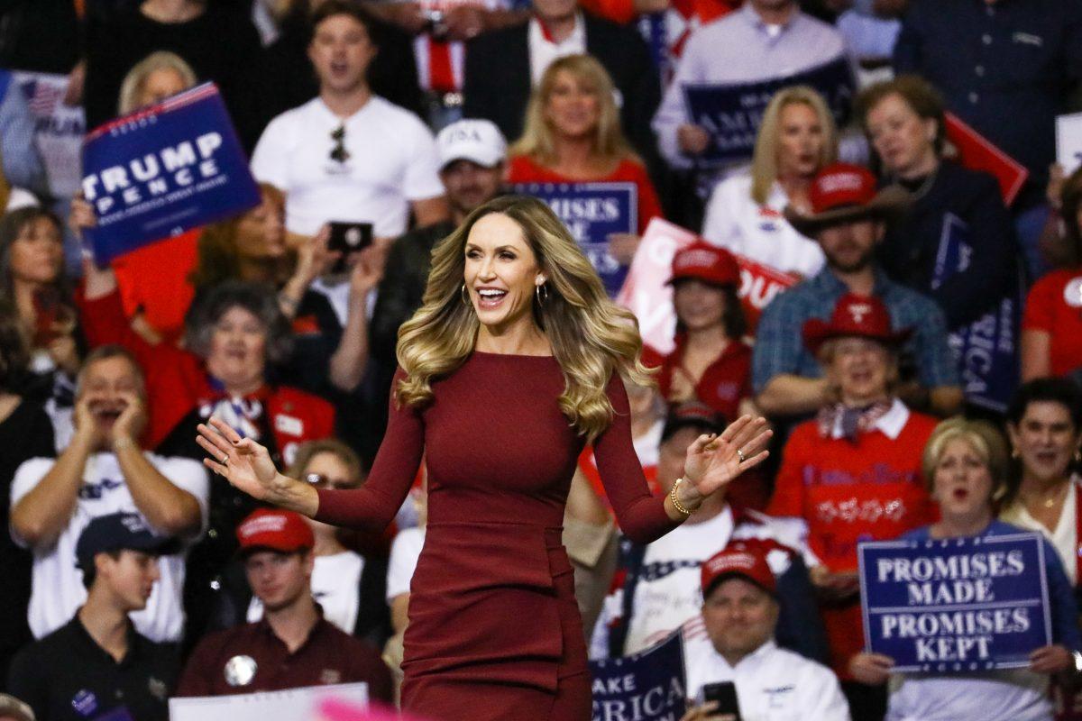 Lara Trump at a Make America Great Again rally in Houston, Texas, on Oct. 22, 2018. (Charlotte Cuthbertson/The Epoch Times)