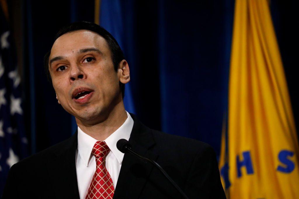 HHS Office of Civil Rights Director Roger Severino speaks at a news conference at the Department of Health and Human Services in Washington, on Jan. 18, 2018. (Aaron P. Bernstein/Getty Images)