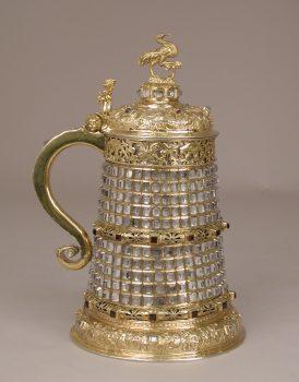 Worth 158 cows: A tankard. 1585. Silver, gilded silver, cast, embossed, engraved, and chased, rock crystal, garnets. Purchase, Anna-Maria and Stephen Kellen Acquisitions Fund, 2017. (The Metropolitan Museum of Art)