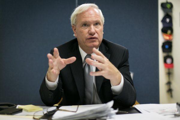 Tony Avella gestures as he speaks to an Epoch Times reporter in Queens, New York City, on June 24, 2014. (Benjamin Chasteen/Epoch Times)