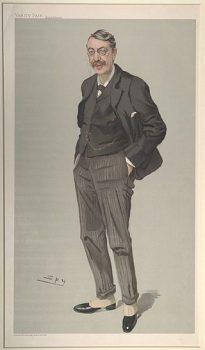A caricature of Sir Charles Villiers Stanford in Vanity Fair. (Public Domain)