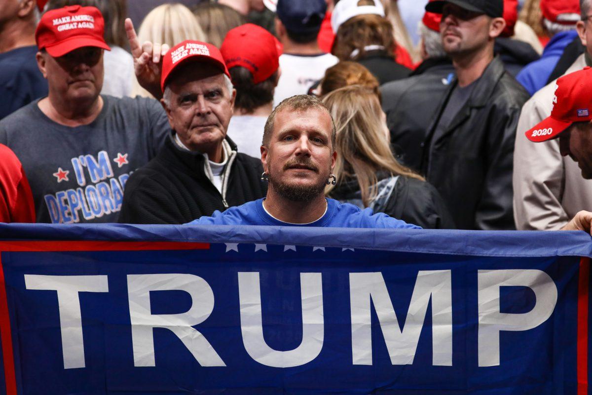 Attendees at a Make America Great Again rally in Charlotte, N.C., on Oct. 26, 2018. (Charlotte Cuthbertson/The Epoch Times)