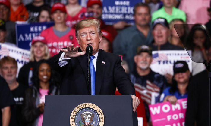 Trump Denounces Political Violence at North Carolina Rally