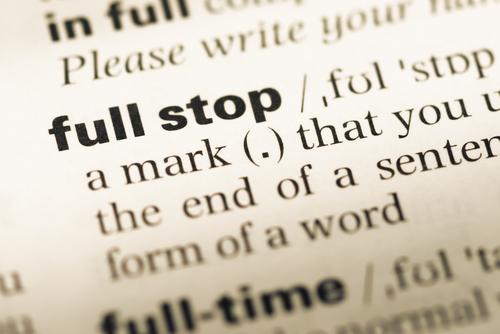 Why We Should Learn to Love the Full Stop