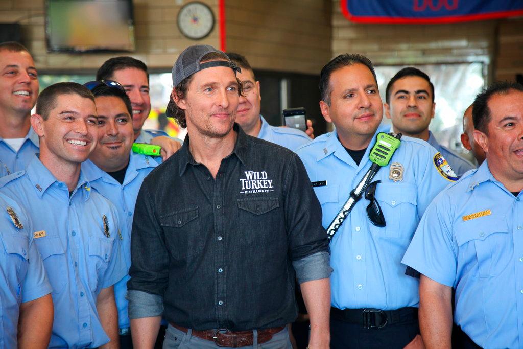 McConaughey Gives Back to First Responders in Texas Visit