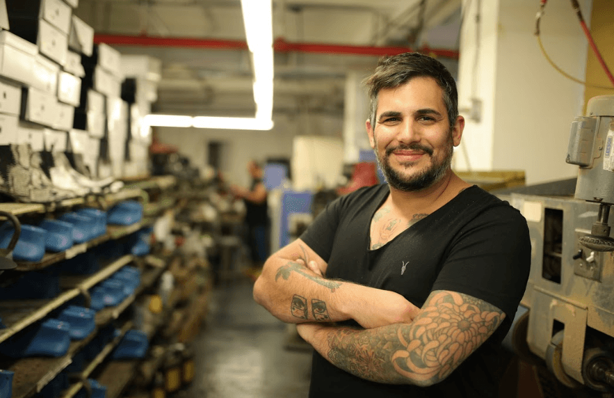 Jordan Adoni, the founder of Modern Vice. (Benny Zhang/The Epoch Times)