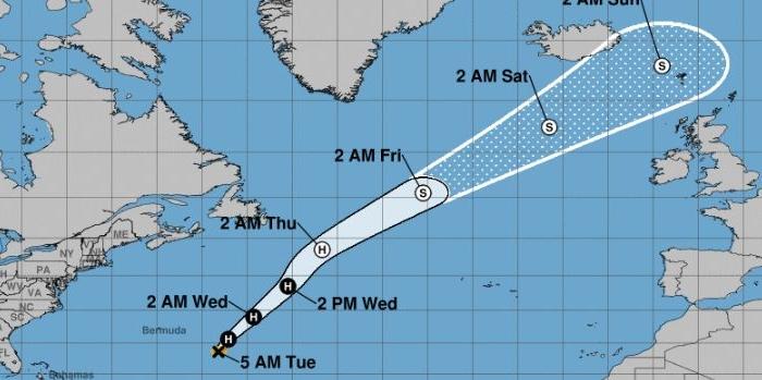Hurricane Oscar Strengthens, Expected to Track on Path to NE Atlantic