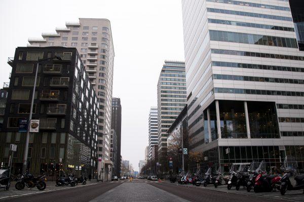 Part of the Zuidas district in Amsterdam in this file photo. (Belen Estrella Fiallo/Special to The Epoch Times)