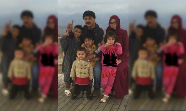 Abdukadir with his wife and four children. (Supplied)