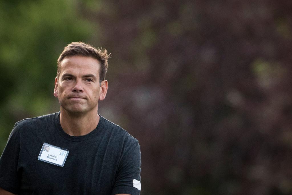 Lachlan Murdoch, co-chairman of 21st Century Fox, arrives on the third day of the annual Allen & Company Sun Valley Conference in Sun Valley, Idaho, July 13, 2017. (Drew Angerer/Getty Images)