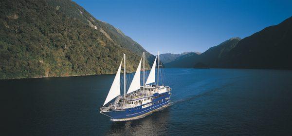 Real Journeys offers overnight cruises on Doubtful Sound and Milford Sound in Fiordland National Park.