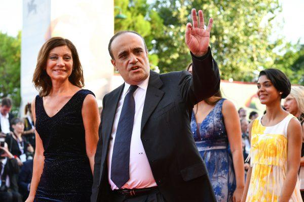 Italian Culture Minister Alberto Bonisoli arrives at the Venice Film Festival on Aug. 29, 2018 in Venice, Italy. (Vincenzo Pinto/AFP/Getty Images)