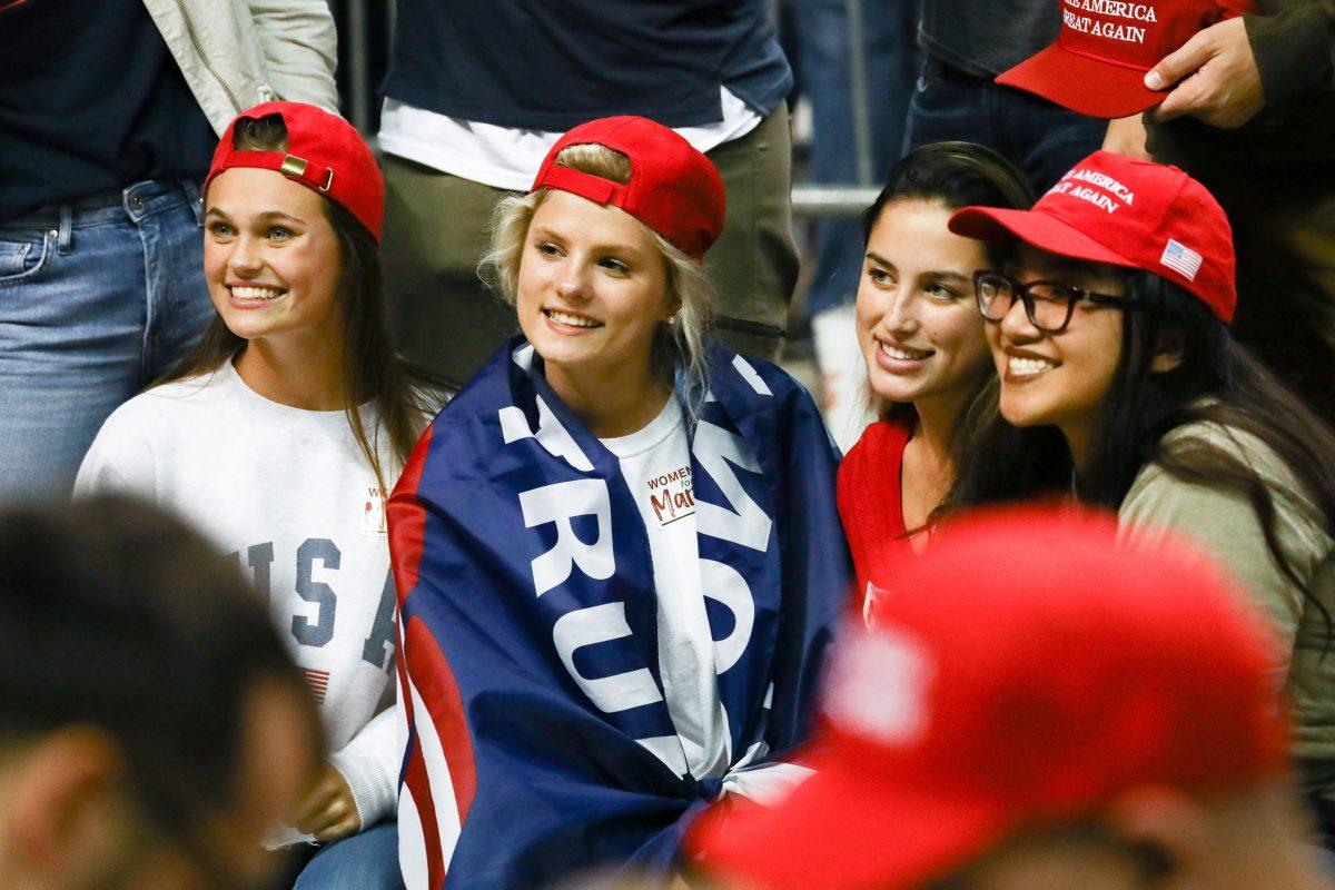 Attendees at a Make America Great Again rally in Chattanooga, Tenn., on Nov. 4, 2018. (Charlotte Cuthbertson/The Epoch Times)