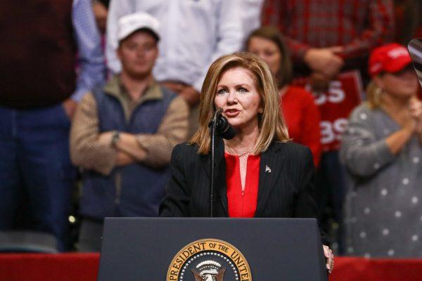 GOP Senate candidate Marsha Blackburn at a Make America Great Again rally in Chattanooga, Tenn., on Nov. 4, 2018. (Charlotte Cuthbertson/The Epoch Times)