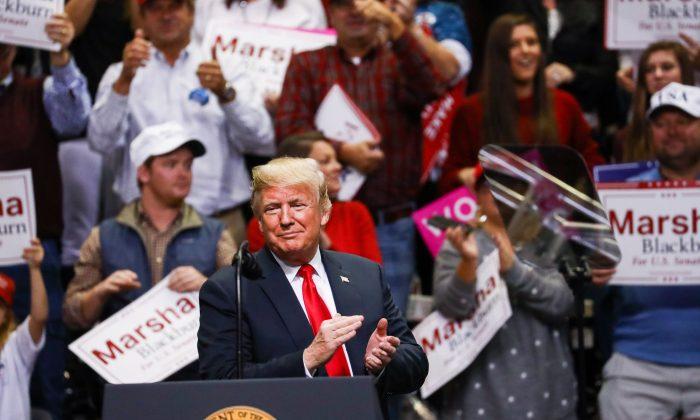 Trump and Pence Rally in Chattanooga for Marsha Blackburn