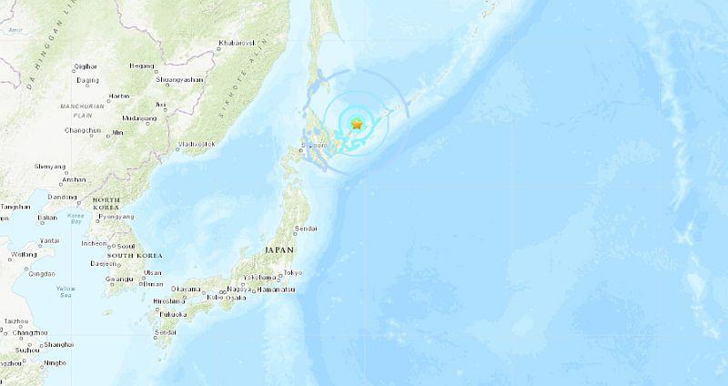 A shallow 5.9 magnitude earthquake hit off the coast of Hokkaido, located in northern Japan, on Nov. 5, said the U.S. Geological Survey (USGS).