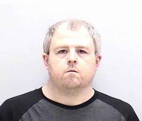 Booking photo showing Bryan Russell Cain, 36, of Calhoun; unemployed/college student; charged with Computer Pornography and Child Exploitation Prevention. (Bartow County Sheriff's Office)