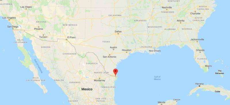 Brownsville is located near the U.S.-Mexico border in southern Texas. (Google Maps)