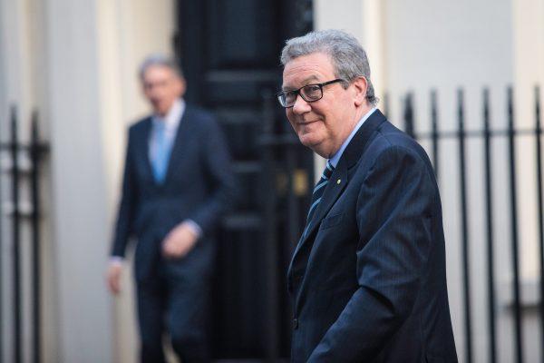 Australian High Commissioner to the UK Alexander Downer in London on Jan. 24, 2017. (Jack Taylor/Getty Images)
