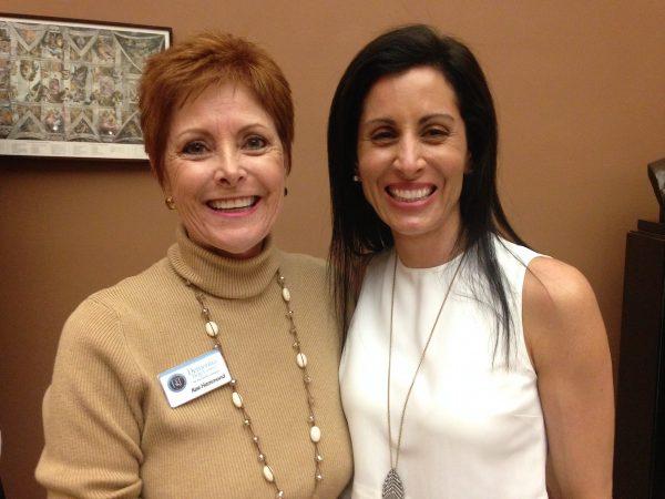 Kae Hammond with Lisa Genova, the author of "Still Alice," a novel about a woman with early-onset Alzheimer's Disease that was made into a major motion picture starring Julianne Moore. (Courtesy of Kae Hammond)