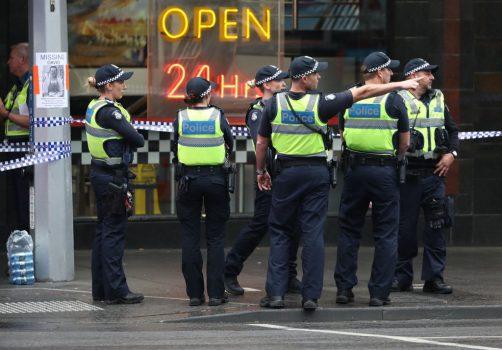 Police at the scene of what authorities say is a terrorist attack, Melbourne, Australia, Nov. 9, 2018. (Robert Cianflone/Getty Images)