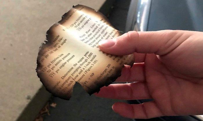 ‘Ominous’ Piece of Burnt Paper Falls From Sky Amid Fast-Moving California Fire