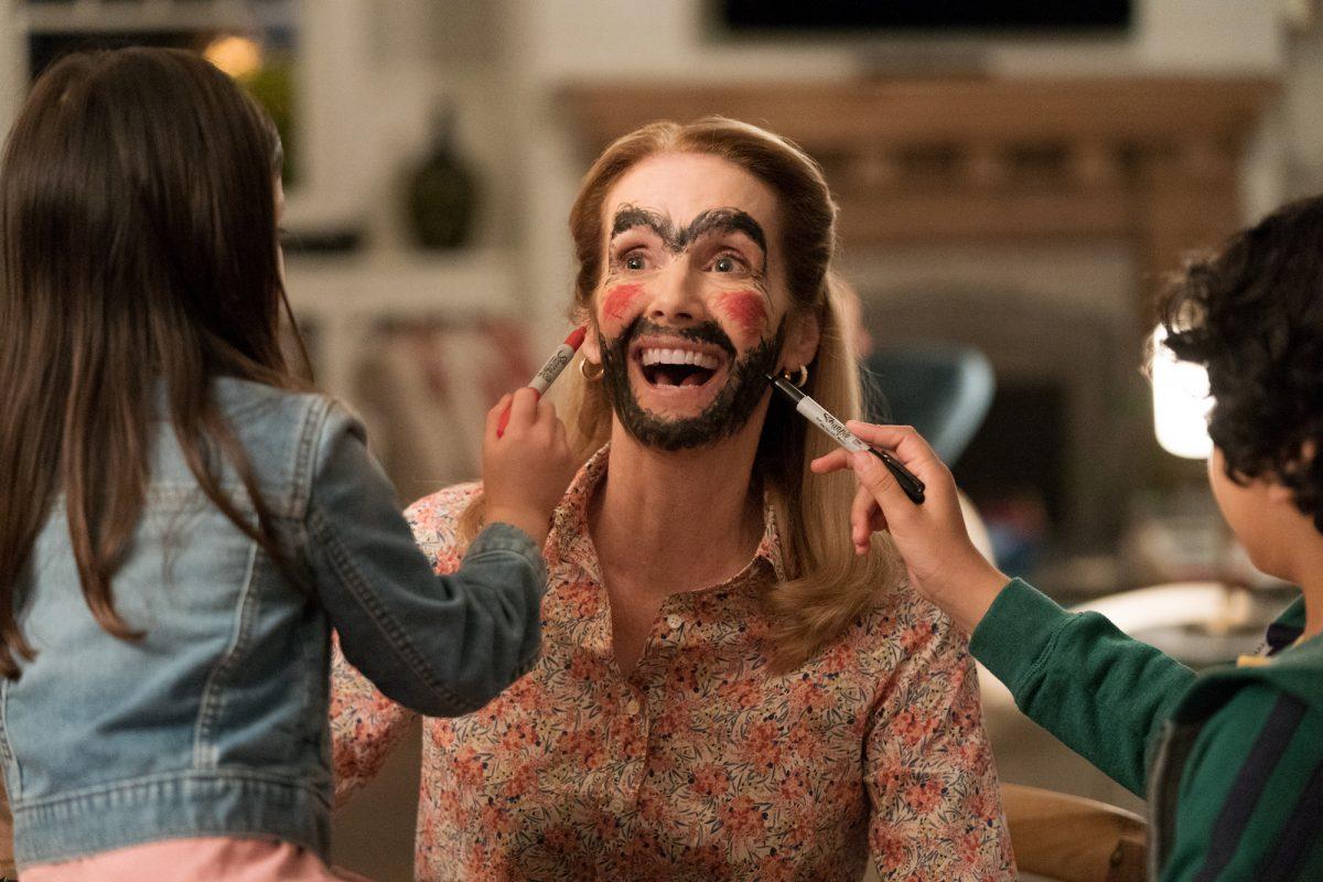 (L–R) Julianna Gamiz, Julie Hagerty, and Gustavo Quiroz in “Instant Family.” (Paramount Pictures)