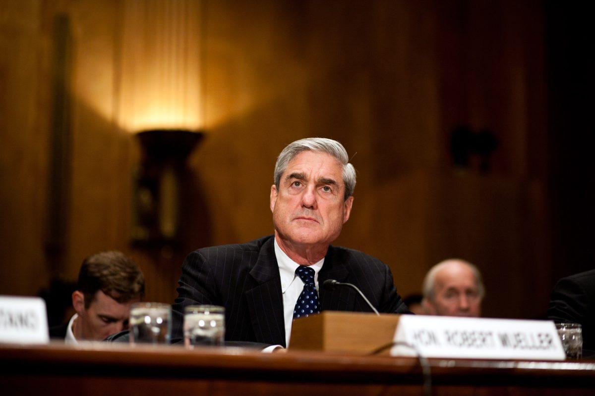 Then FBI-Director Robert Mueller testifies at a hearing on Capitol Hill on Sept. 13, 2011. (Brendan Hoffman/Getty Images)