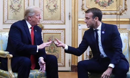 Trump Responds to Criticism by French President Emmanuel Macron