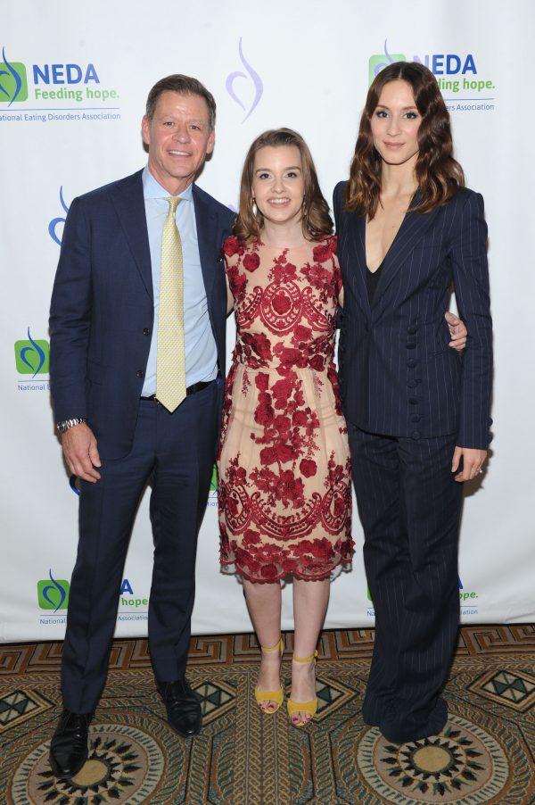 (L-R) National Eating Disorders Association Board members Ric Clark, Claire Mysko, and Troian Bellisario. (Courtesy of the National Eating Disorders Association)