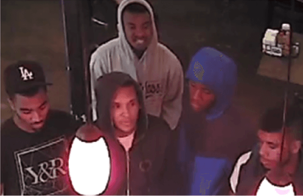 LAPD is seeking help from public to identify and locate the five suspects involved in a robbery happened on Sep. 21, 2018 in Sherman Oaks, Calif.(LAPD)