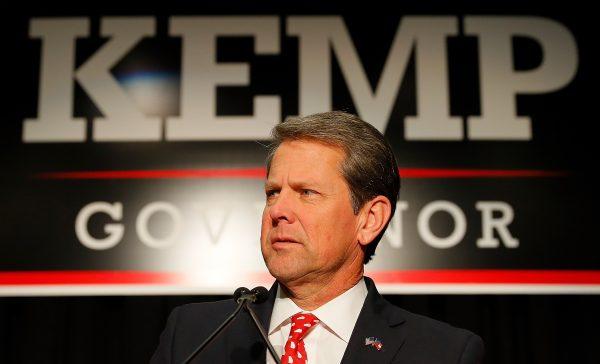 Republican gubernatorial candidate Brian Kemp attends the Election Night event at the Classic Center in Athens, Ga., on Nov. 6, 2018. (Kevin C. Cox/Getty Images)