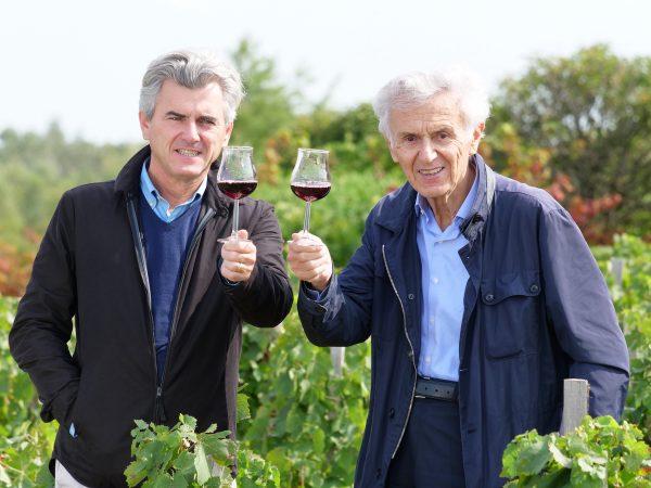 Georges Duboeuf (R) and his son Franck make some of Beaujolais’ most popular wines. (Courtesy of Quintessential Wines)