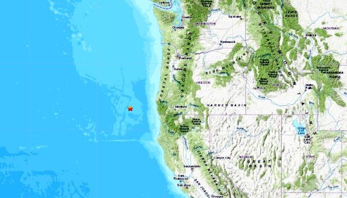 5 Earthquakes Hit Off the Coast of Oregon: USGS